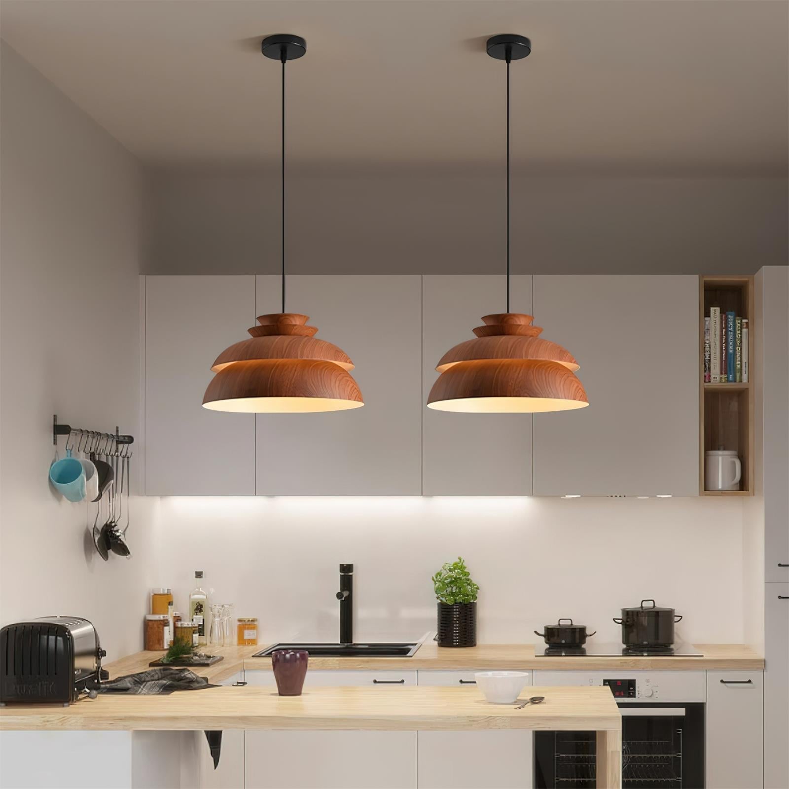 VerdantGlow Hanging Lamp for Warm Ambient Home Lighting - OpalDwell