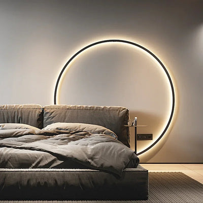 CircaGlow Minimalist Circular Wall Light Lamp For Homes - OpalDwell