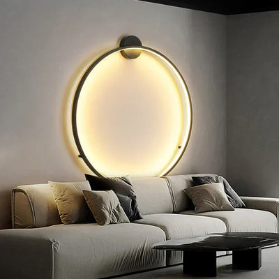 NovaLine Circle Wall Light Minimalist Circular Lamp - OpalDwell