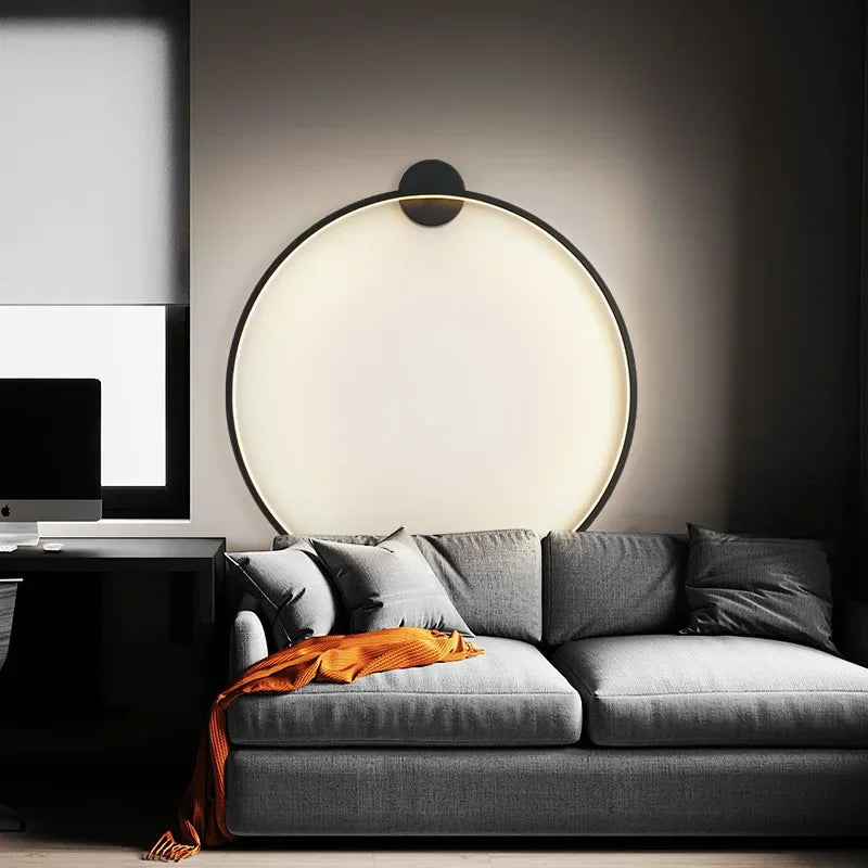 CircaGlow Minimalist Circular Wall Light Lamp For Homes - OpalDwell
