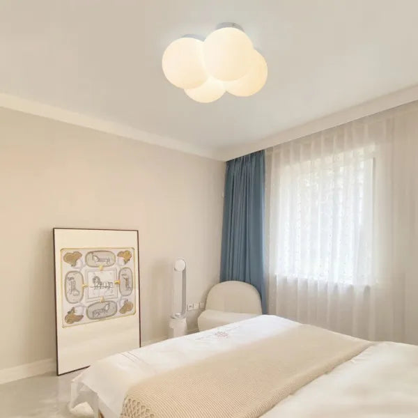 NimbusCloud LED Ceiling Light with Cloud-Inspired Design for Living Rooms - OpalDwell
