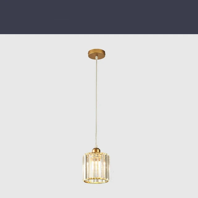 AureliaNova Crystal Pendant Lamp with K9 Crystals Gleam - OpalDwell