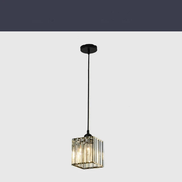 AureliaNova Crystal Pendant Lamp with K9 Crystals Gleam - OpalDwell
