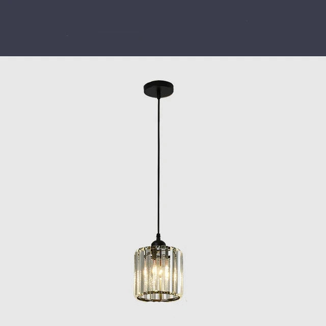 AureliaNova Crystal Pendant Lamp with K9 Crystals Gleam - OpalDwell