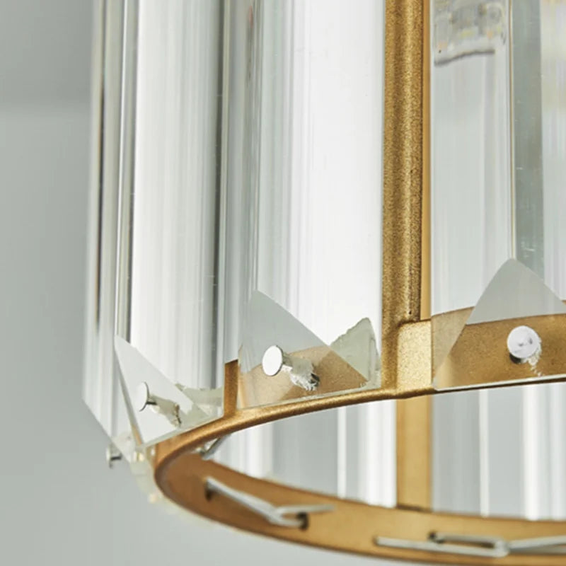 AureliaNova Crystal Pendant Lamp with K9 Crystals Gleam - OpalDwell