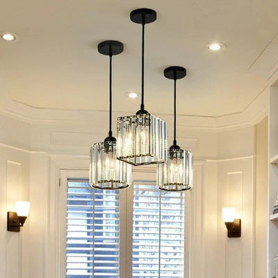 Luminora Crystal Pendant Light With LED And K9 Crystals - OpalDwell