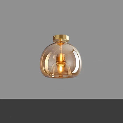 Aurora Glass Ceiling Light Sleek Minimalist Glow Ambience - OpalDwell