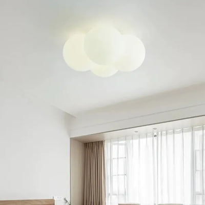 NimbusCloud LED Ceiling Light with Cloud-Inspired Design for Living Rooms - OpalDwell