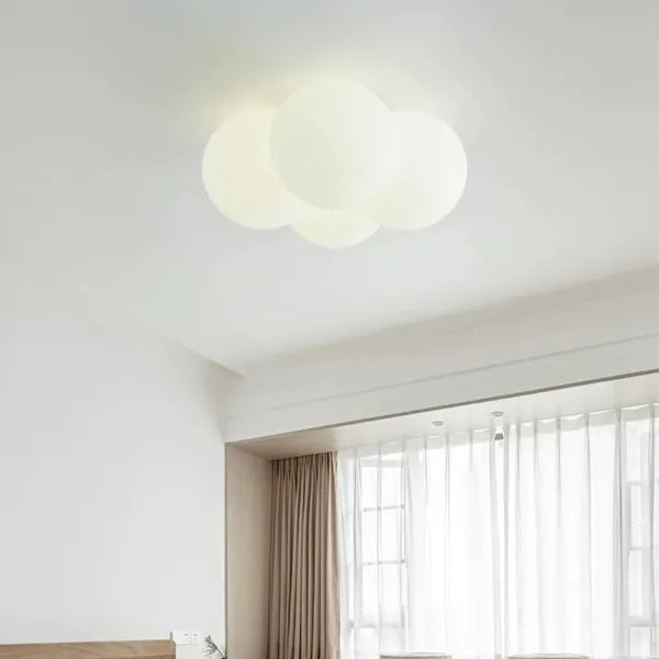 NimbusCloud LED Ceiling Light with Cloud-Inspired Design for Living Rooms - OpalDwell