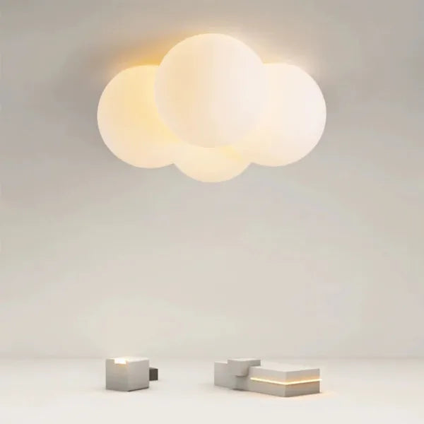 NimbusCloud LED Ceiling Light with Cloud-Inspired Design for Living Rooms - OpalDwell
