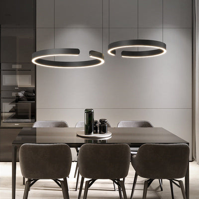 CirqueCircle Pendant Light with Integrated LED for Home - OpalDwell
