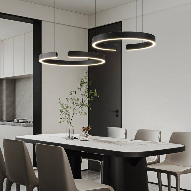 CirqueCircle Pendant Light with Integrated LED for Home - OpalDwell