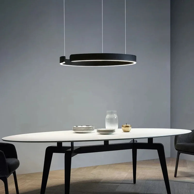 CirqueCircle Pendant Light with Integrated LED for Home - OpalDwell