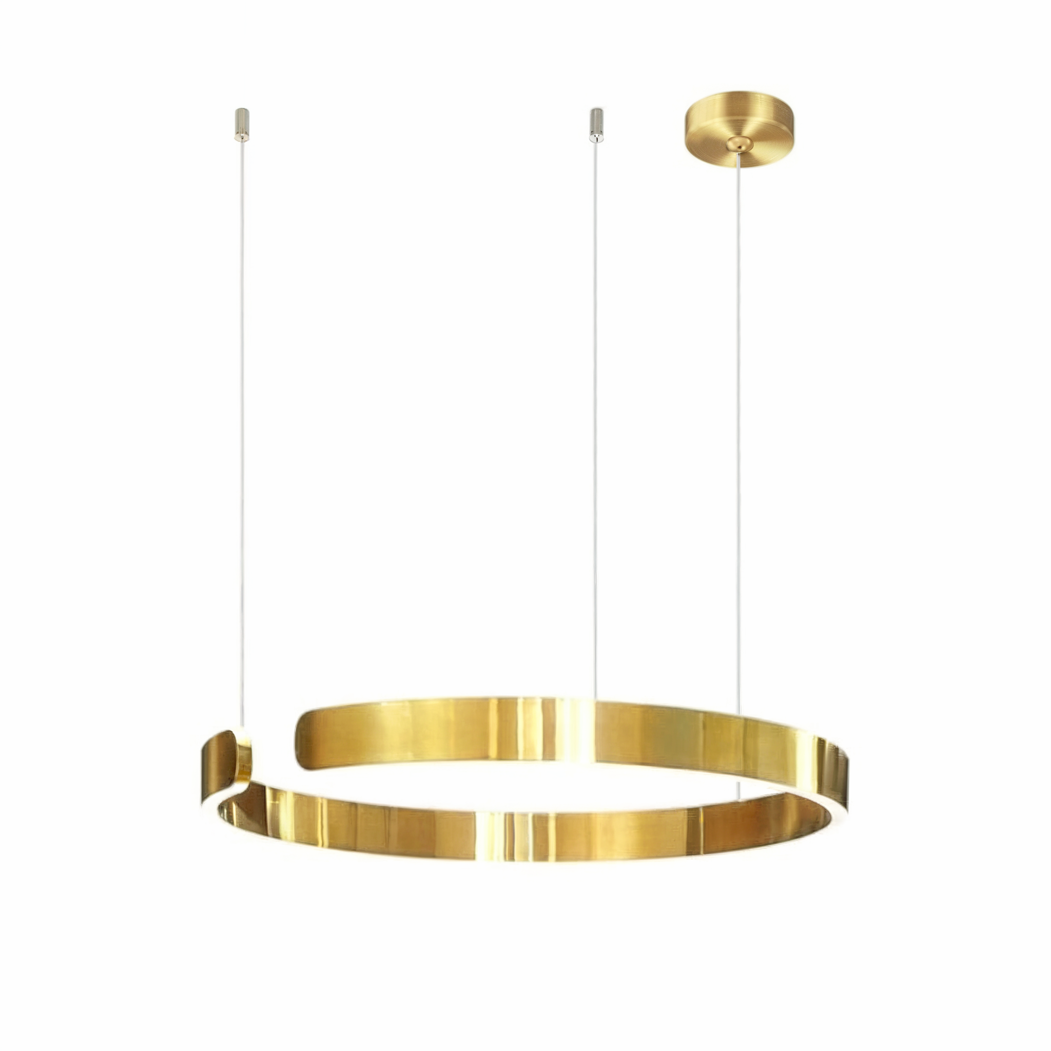 CirqueCircle Pendant Light with Integrated LED for Home - OpalDwell