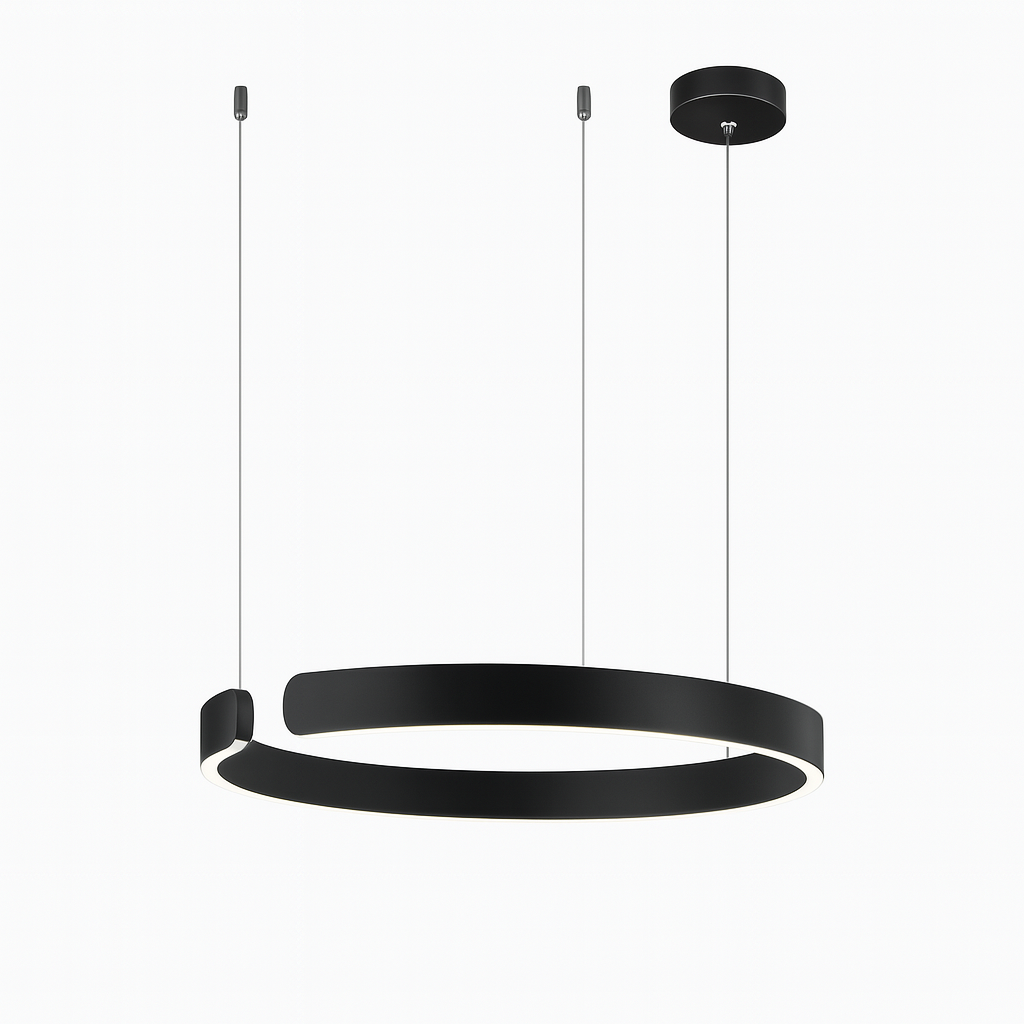 CirqueCircle Pendant Light with Integrated LED for Home - OpalDwell