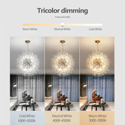 LyraGlow Crystal Firework Chandelier Pendant Light - OpalDwell