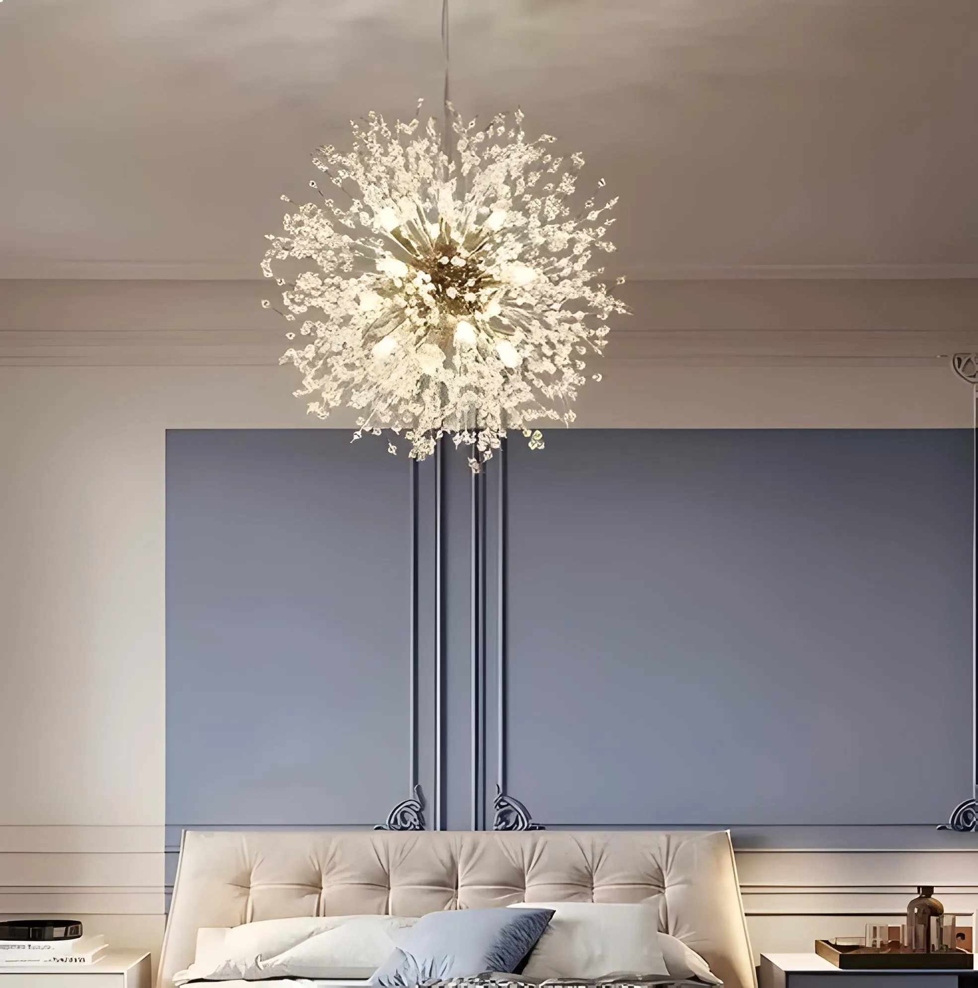 LyraGlow Crystal Firework Chandelier Pendant Light - OpalDwell