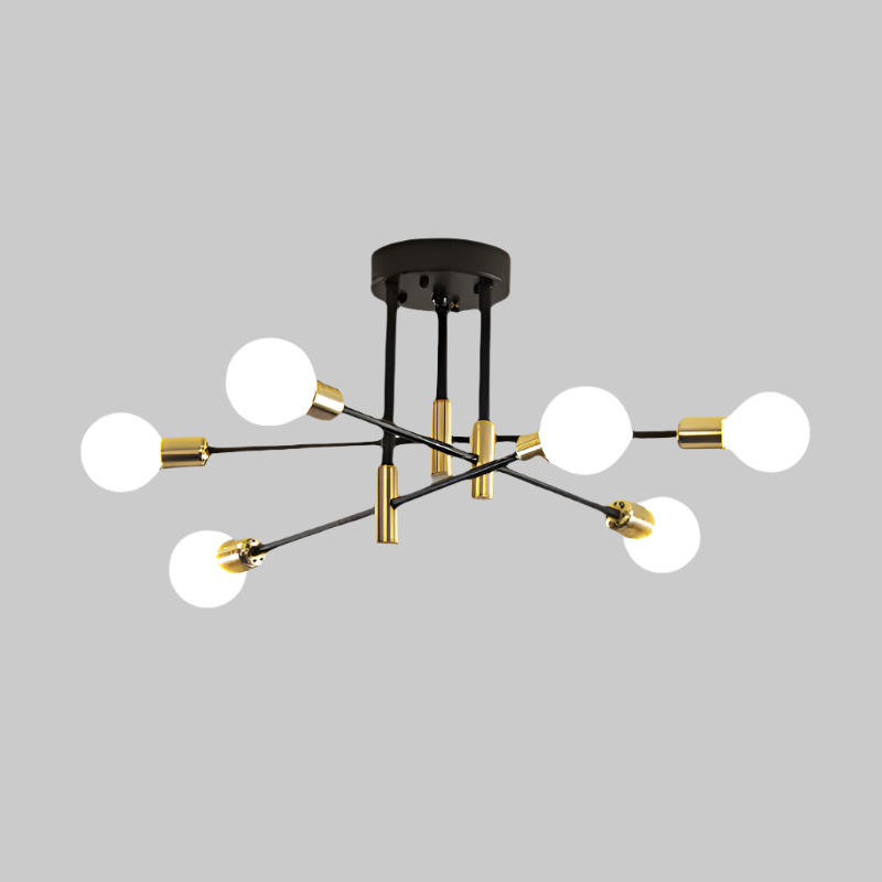 Aurea Modern Flush Mount Ceiling Light With LED Glow - OpalDwell