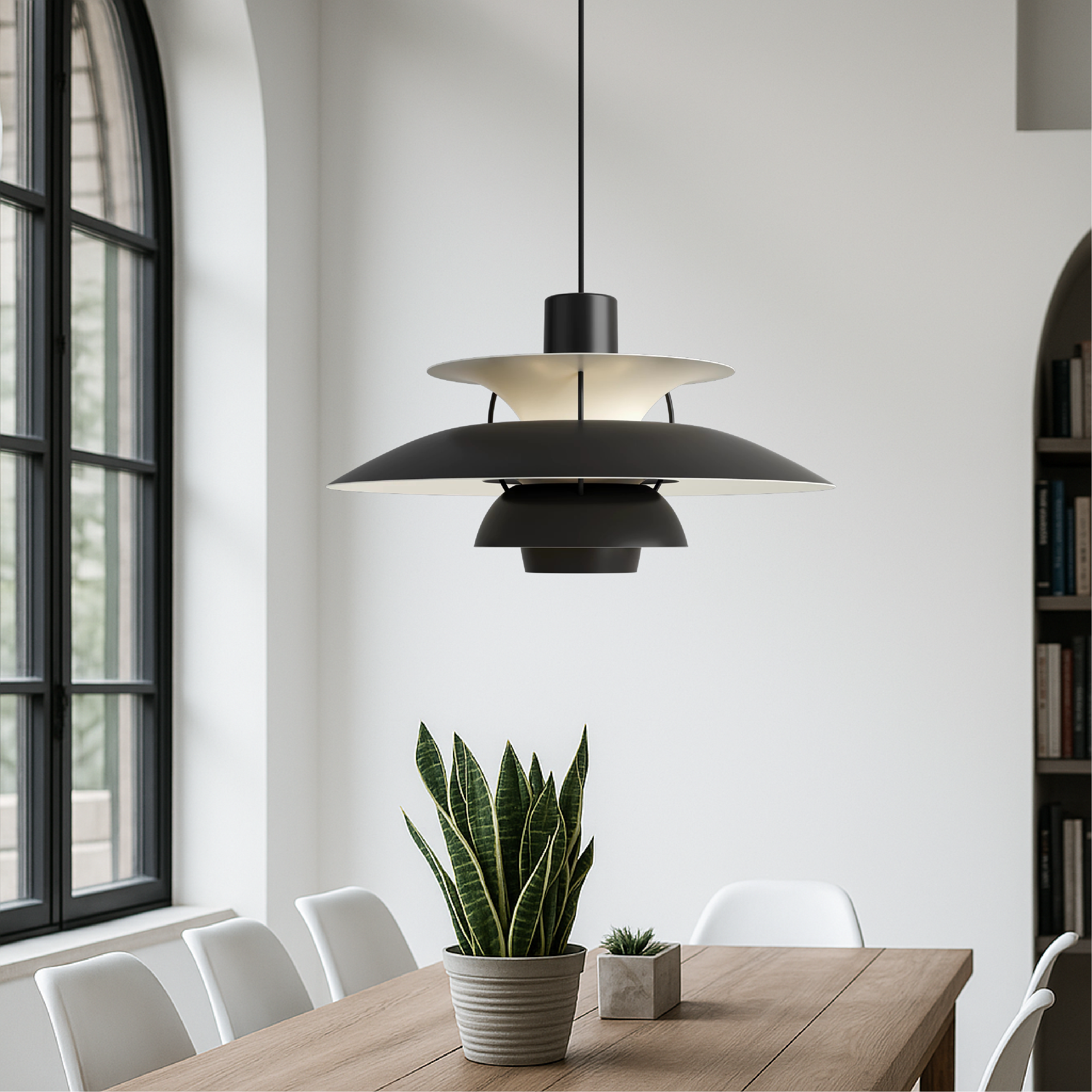 NovaLume Aluminum Pendant Light For Danish Modern Interiors OpalDwell