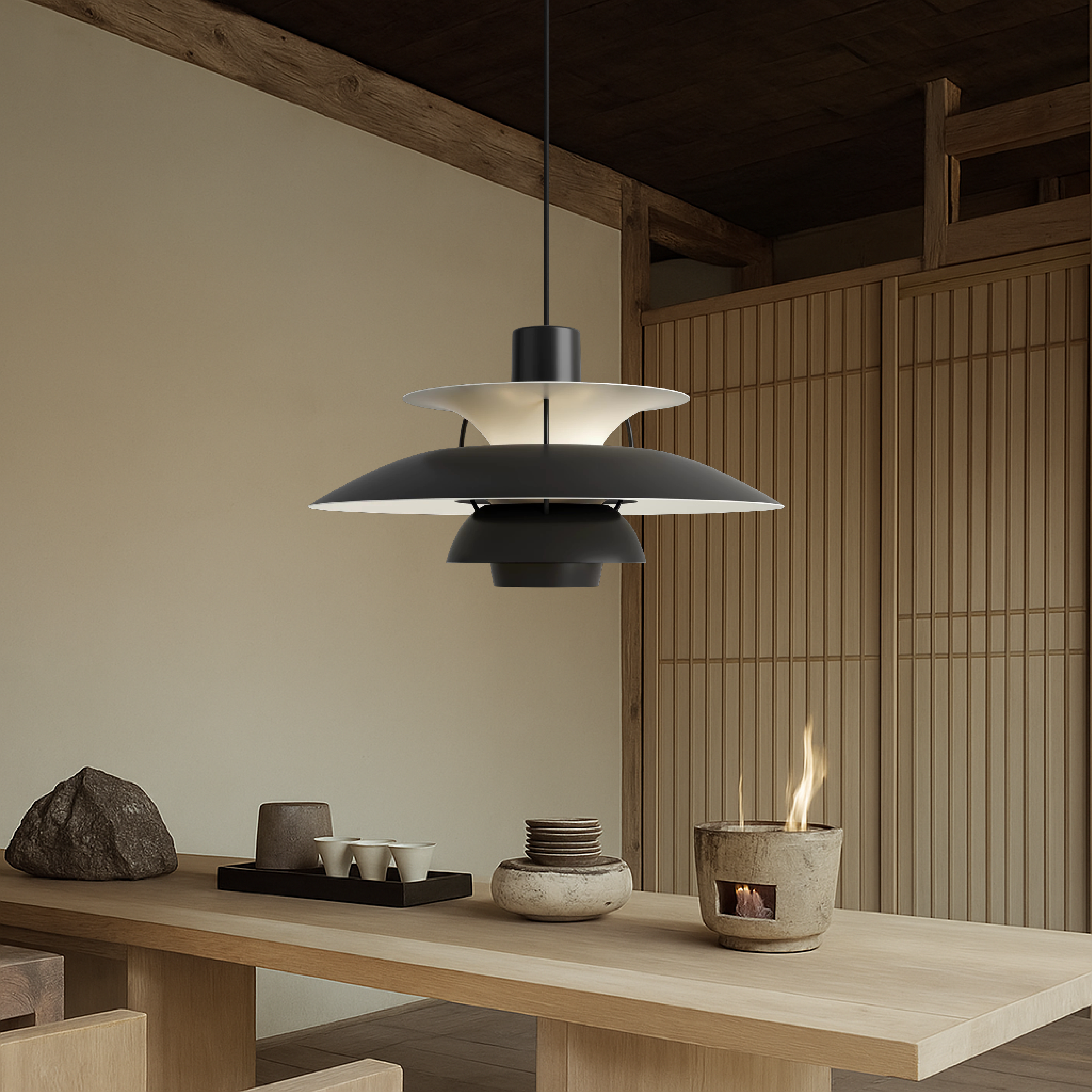 NovaLume Aluminum Pendant Light For Danish Modern Interiors OpalDwell
