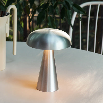 Nova Table Lamp Minimalist Desk Light With Brushed Metal - OpalDwell