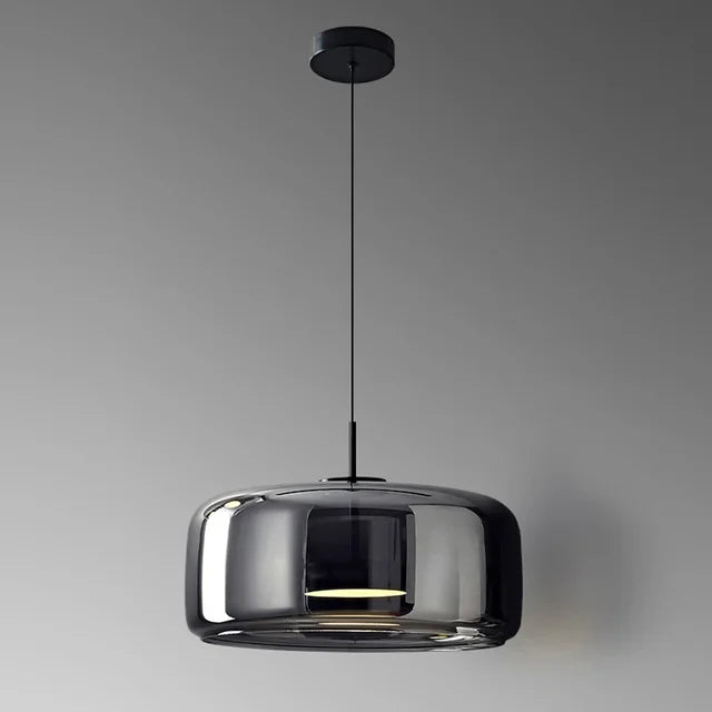 Aurelo Glass Globe Pendant Light Modern Minimal Glow - OpalDwell