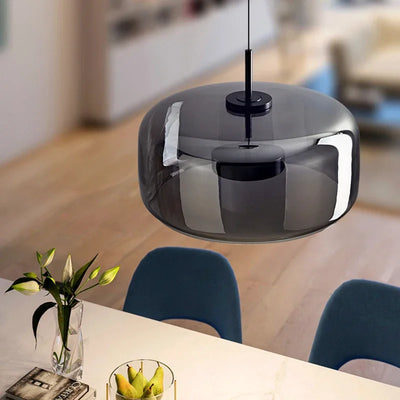 Aurelo Glass Globe Pendant Light Modern Minimal Glow - OpalDwell