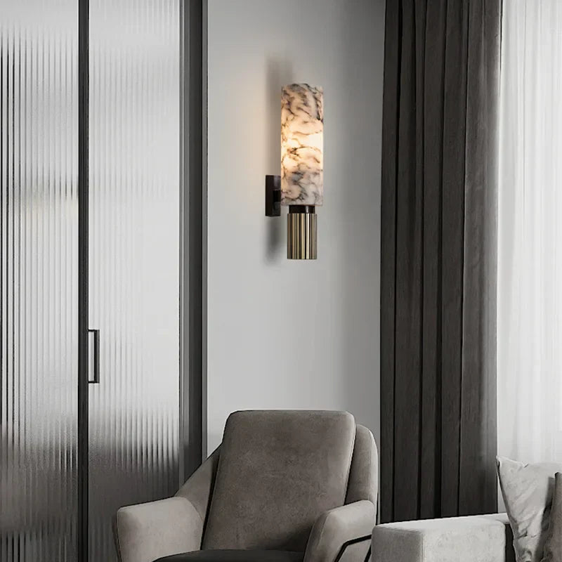 LioraStone Marble Wall Light By Petrovac For Interiors OpalDwell