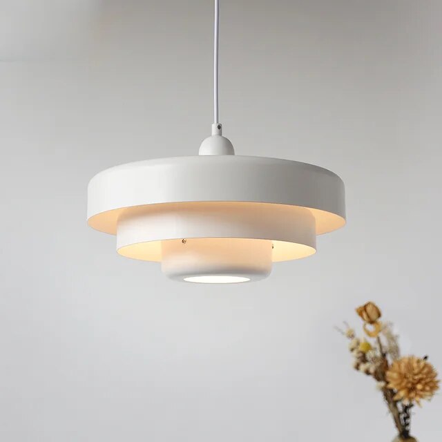 Lumenari Adjustable LED Pendant Light For Kitchen Dining Midcentury Iron Shade - OpalDwell