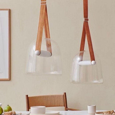 AerisLume | Modern Glass and Metal Pendant Lamp for Homes - OpalDwell