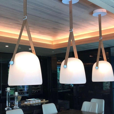 AerisLume | Modern Glass and Metal Pendant Lamp for Homes - OpalDwell