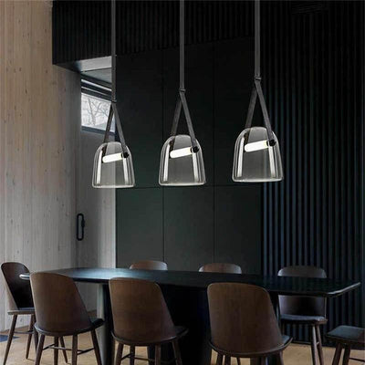 AerisLume | Modern Glass and Metal Pendant Lamp for Homes - OpalDwell