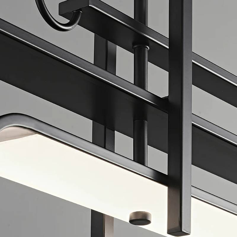 Contemporary Linear LED Chandelier Pendant Light for Dining Room OpalDwell