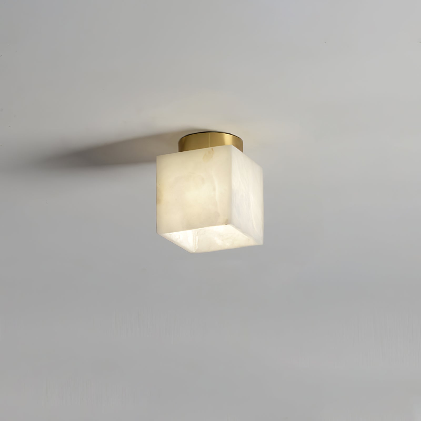 AureliaGlow | Alabaster Oval Ceiling Lamp for Heavenly Glow - OpalDwell