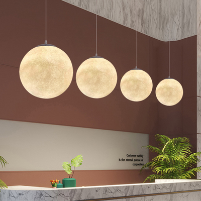 LunaWeave Moon Pattern Pendant Light In Bamboo Shade OpalDwell