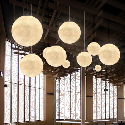 LunaraGlow Moonlight Pendant Lamp for Cozy Ambience - OpalDwell