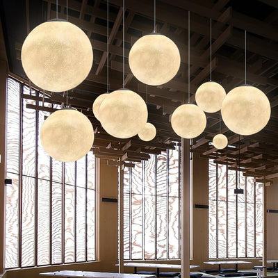 LunaraGlow Moonlight Pendant Lamp for Cozy Ambience - OpalDwell