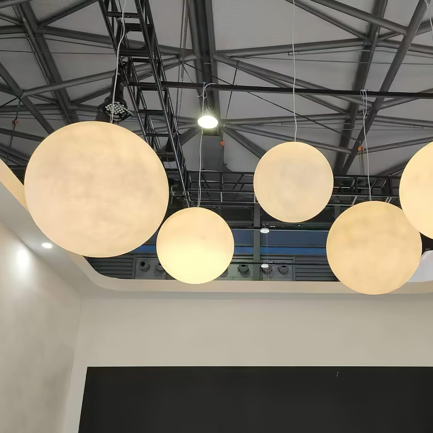 LunaraGlow Moonlight Pendant Lamp for Cozy Ambience - OpalDwell