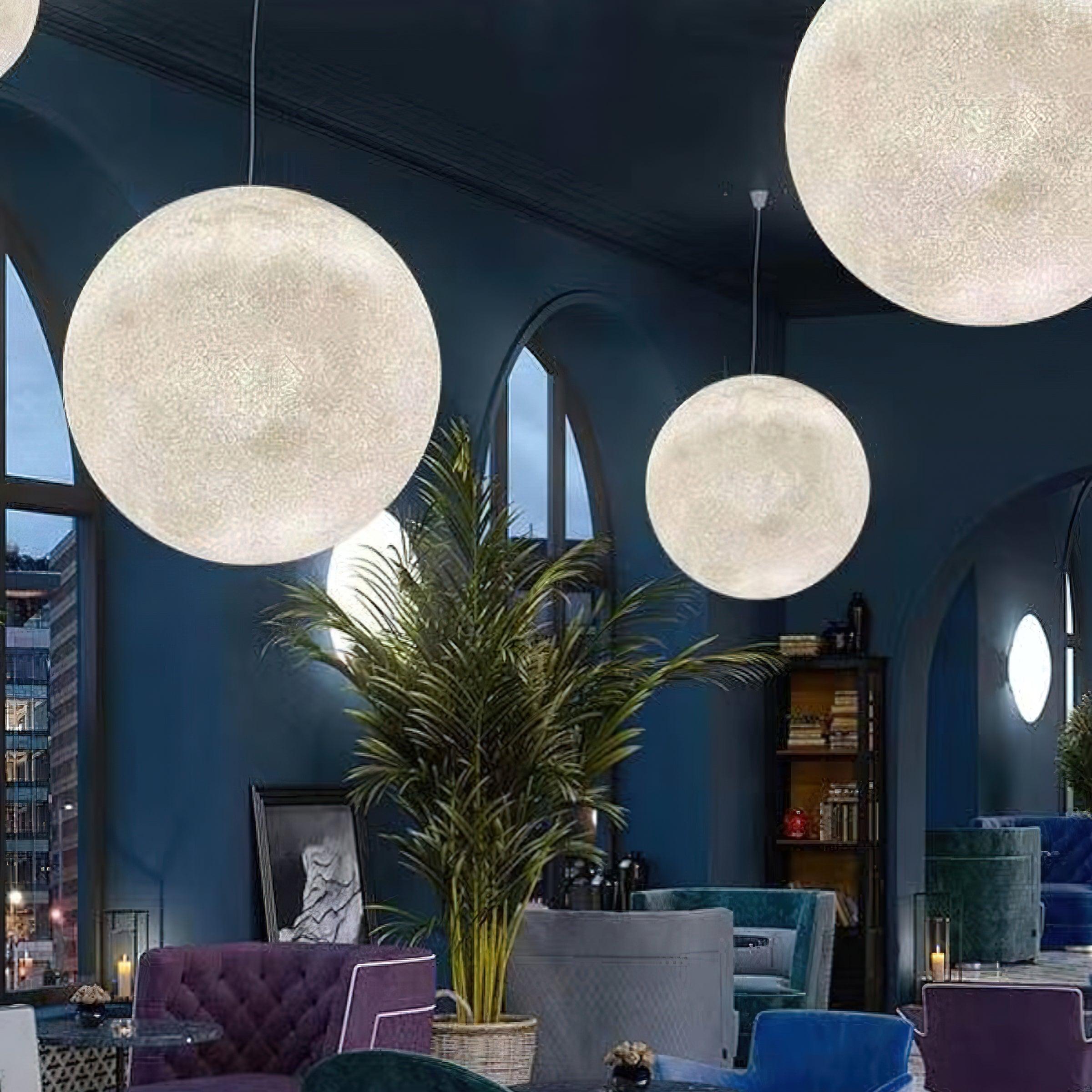 LunaraGlow Moonlight Pendant Lamp for Cozy Ambience - OpalDwell