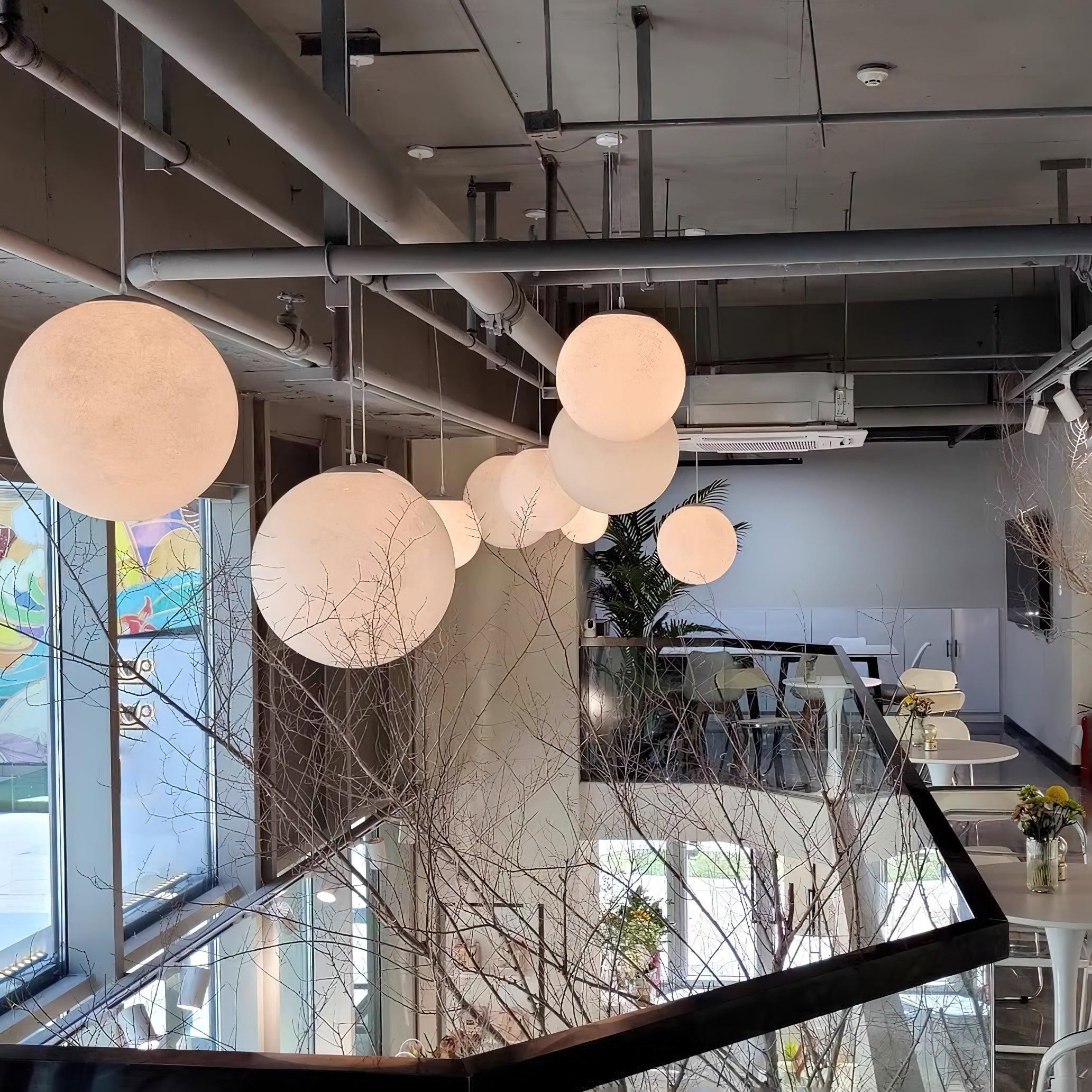 LunaraGlow Moonlight Pendant Lamp for Cozy Ambience - OpalDwell