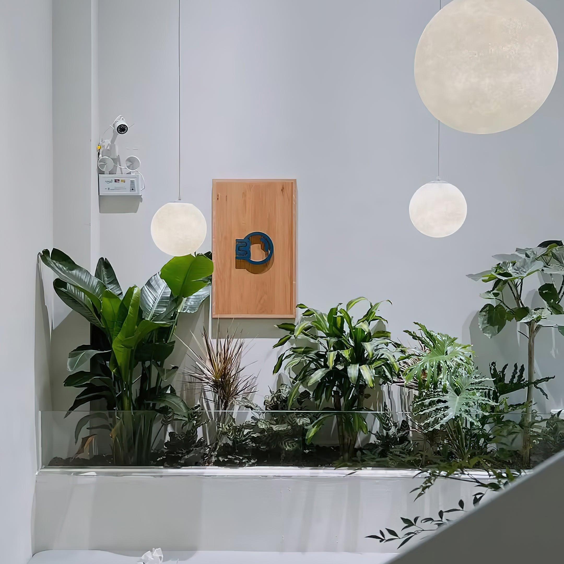 LunaraGlow Moonlight Pendant Lamp for Cozy Ambience - OpalDwell
