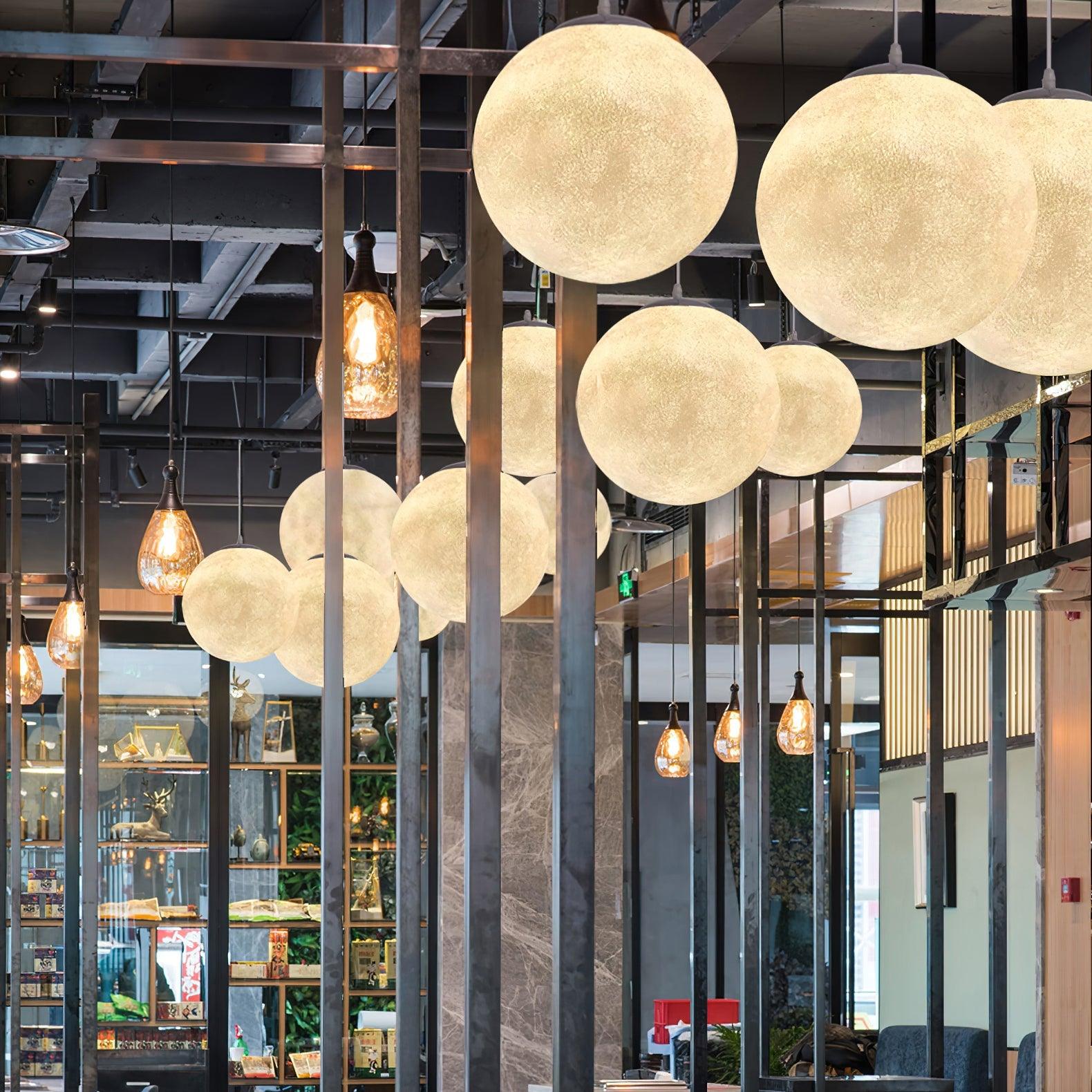 LunaraGlow Moonlight Pendant Lamp for Cozy Ambience - OpalDwell