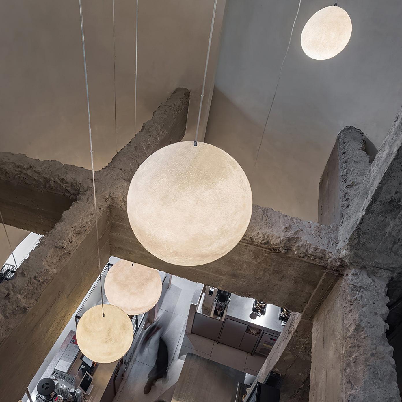 LunaraGlow Moonlight Pendant Lamp for Cozy Ambience - OpalDwell