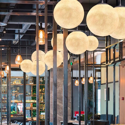 LunaraGlow Moonlight Pendant Lamp for Cozy Ambience - OpalDwell