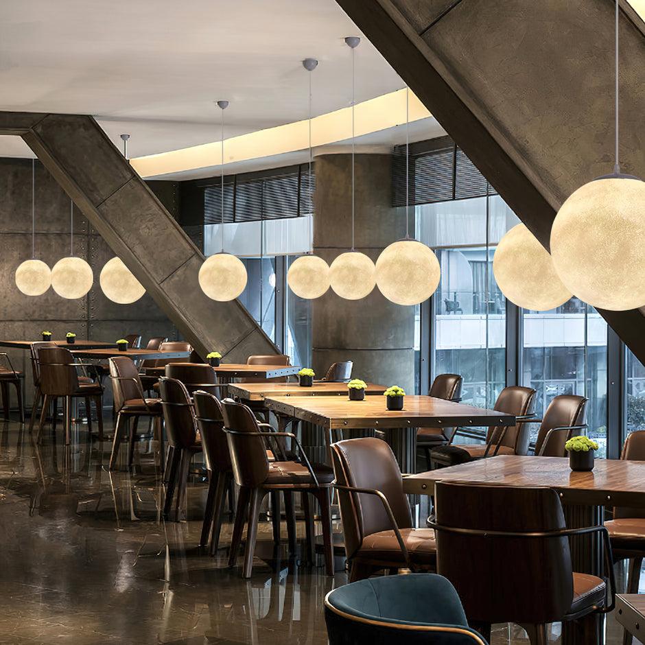 LunaraGlow Moonlight Pendant Lamp for Cozy Ambience - OpalDwell