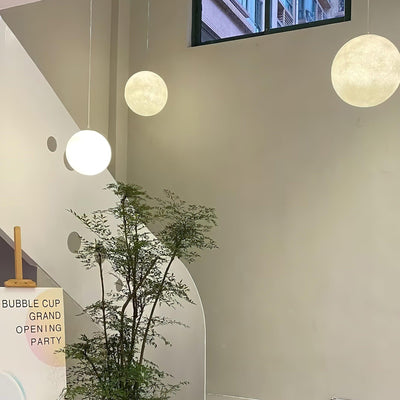LunaraGlow Moonlight Pendant Lamp for Cozy Ambience - OpalDwell
