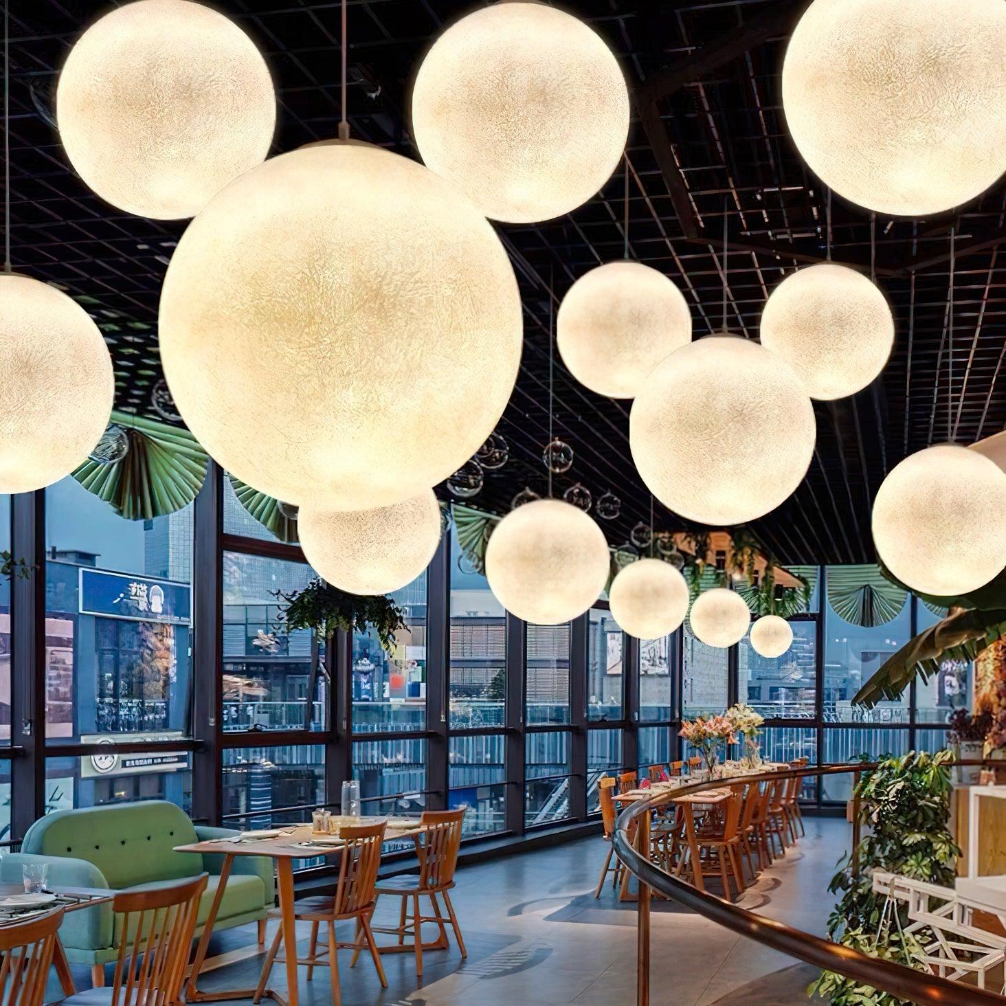 LunaraGlow Moonlight Pendant Lamp for Cozy Ambience - OpalDwell