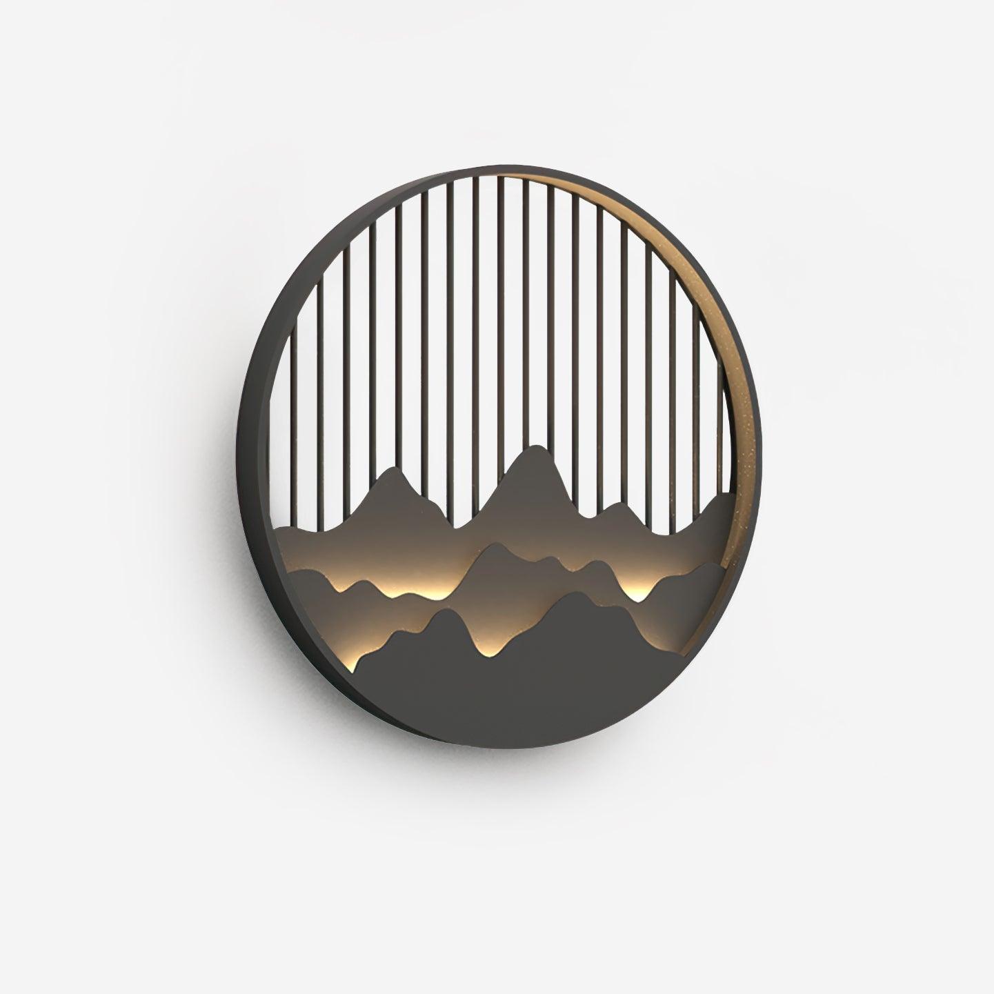 Cairncrest Outdoor Wall Lamp With Elegant Mountain Motifs - OpalDwell