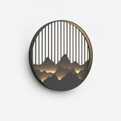 Cairncrest Outdoor Wall Lamp With Elegant Mountain Motifs - OpalDwell