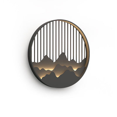Cairncrest Outdoor Wall Lamp With Elegant Mountain Motifs - OpalDwell